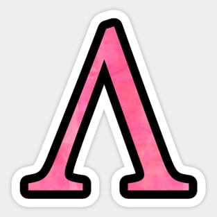 Pink Lambda Sticker